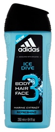 Dušas želeja Adidas Ice Dive, 250 ml