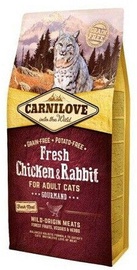 Kuiv kassitoit Carnilove Adult Cat Fresh Chicken & Rabbit, küülikuliha, 6 kg