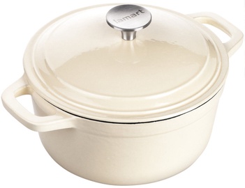 Lamart Cast Iron Pot with Lid LT 1060 Cream