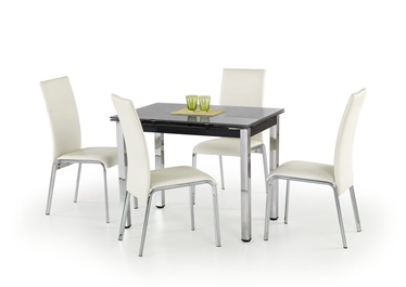 Обеденный стол c удлинением Halmar Logan, белый, 960 мм x 700 мм x 750 мм