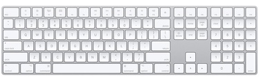 Klaviatūra Apple Magic Keyboard EN, balta, bezvadu