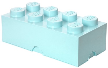 Uzglabāšanas kaste LEGO® Storage Brick 8 Large Aqua, 12.1 l, gaiši zila, 50 x 25 x 18 cm