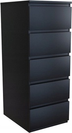 Kumode Top E Shop W5, melna, 40 x 45 cm x 111 cm