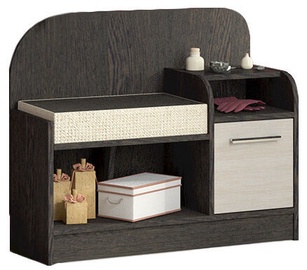 MN Art T1 Shoe Cabinet Belfort Oak/Wenge Tsavo