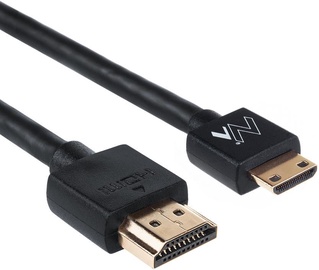 Laidas Maclean MCTV-712 HDMI To Mini HDMI HDMI 19 pin male, Mini HDMI male, 2 m, juoda