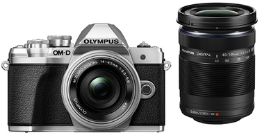 Olympus OM-D E-M10 Mark III Silver + M.Zuiko Digital 14-42mm F/3.5-5.6 Silver + 40-150mm F/4-5.6 R Black