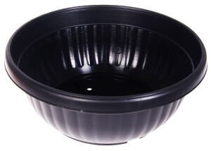 Puķu pods Verners, melna, Ø 300 mm