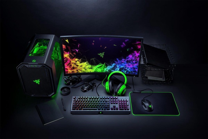 Klaviatūra Razer BlackWidow Blackwidow Razer Green EN, juoda