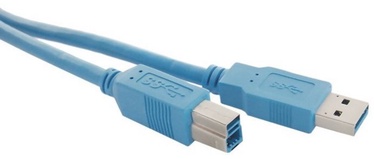 Qoltec Printer Cable USB to USB Blue 1m