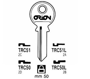 Raktų ruošinys Jma Tri Circl TRC51/TRI-9D, 1 vnt