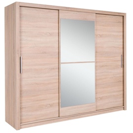 Maridex Mistral 250 Wardrobe With Mirror Sonoma Oak