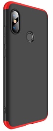 Hurtel 360 Protection Full Body Cover For Xiaomi Mi A2 Black/Red