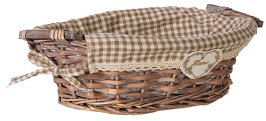 Home4you Basket Willi Home 34x21xH10cm Light Brown
