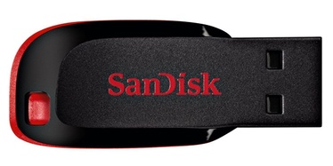 USB zibatmiņa SanDisk Cruzer Blade, melna, 128 GB