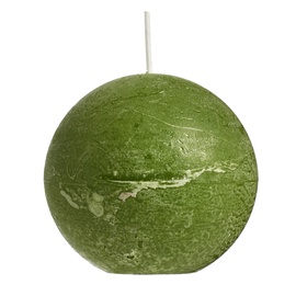 Spaas Rustik Round Candle D8cm Green
