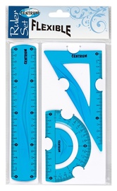 Lineālu komplekts Centrum 86917, zila, 3 gab.