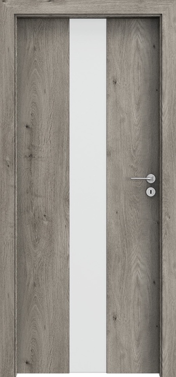 Полотно межкомнатной двери Porta 2 Portafocus 2, левосторонняя, сибирский дуб, 203 x 74.4 x 4 см