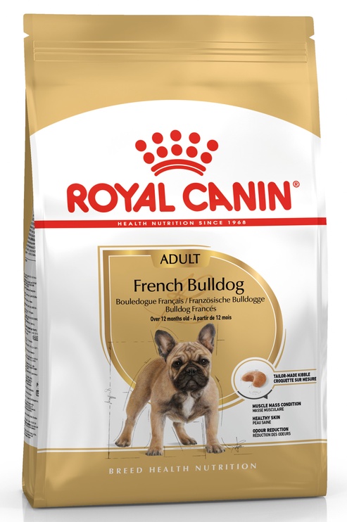 Sausā suņu barība Royal Canin Bulldog, vistas gaļa/cūkgaļa, 9 kg