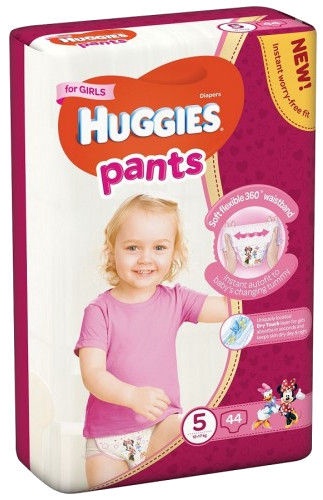 Sauskelnės Huggies Pants Girl, 5 dydis, 17 kg, 44 vnt.