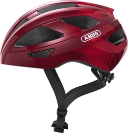 Ķivere velobraukšanai universālā Abus Macator, sarkana, L, 580 - 620 mm