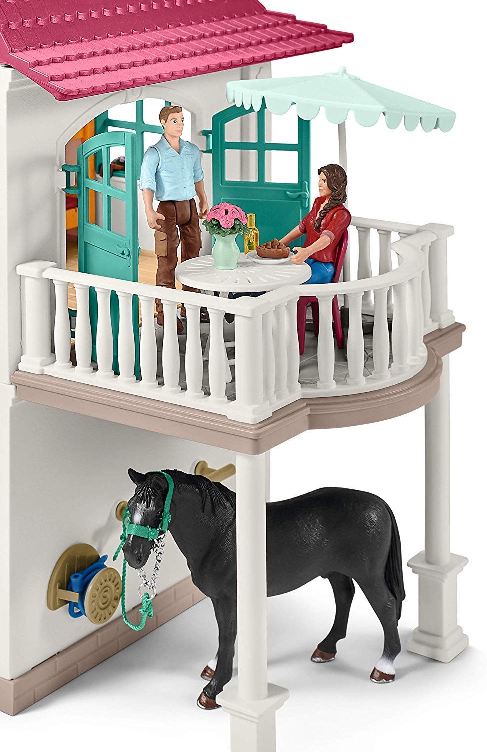 schleich horse stable with house