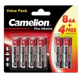 BATERIJAS CAMELION+ AA B12(8+4) ALKALINE