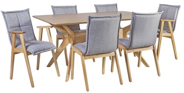 Ēdamistabas komplekts Home4you Razor Grey/Oak