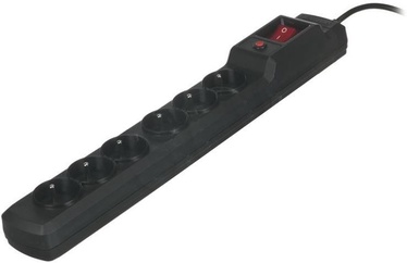 ActiveJet Surge Protector 6 Outlet Black 10m