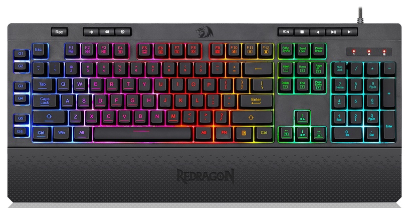 Клавиатура Redragon Shiva K512 RGB EN, черный
