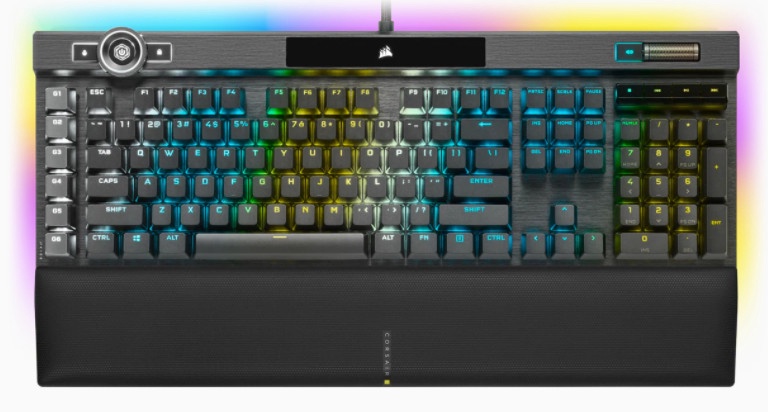 Клавиатура Corsair Corsair K100 RGB Gaming EN/DE, черный