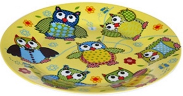 Banquet Little Owls Plate 20cm Yellow
