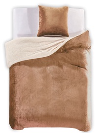 DecoKing Teddy Bedding Set Beige 200x200/80x80 2pcs
