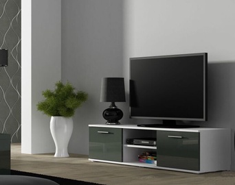 TV-laud Cama Meble Soho 140, valge/hall, 140 cm x 43 cm x 37 cm