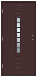 Дверь улица Viljandi Andrea 7, левосторонняя, коричневый, 208.8 x 89 x 6.2 см