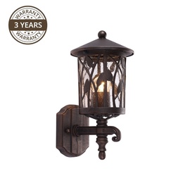 Lampa Domoletti Arietta 076-WU, 60W, E27, IP43, melna