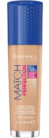 Tonuojantis kremas Rimmel London Match Perfection SPF20 203 True Beige, 30 ml