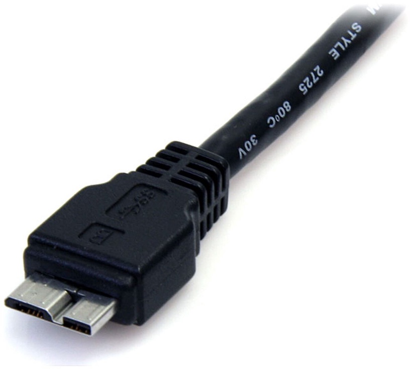 Kaabel StarTech USB 3.0 Cable A to Micro B, must, 0.5 m