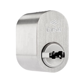 Slēdzenes cilindrs Cisa OA715.03.0.1200.Pp, skandināvu tipa (ovāls), 25 mm, hroma