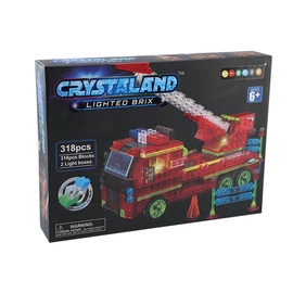 Конструктор Crystaland Lighted Brix Firetruck 99031, 318 шт.