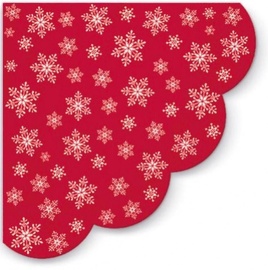 Paw Decor Collection Stars Eveywhere Napkins Red D32cm