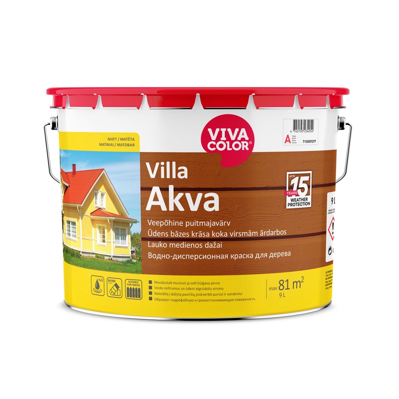 Фасадная краска Vivacolor Villa Akva, белый, 9 л