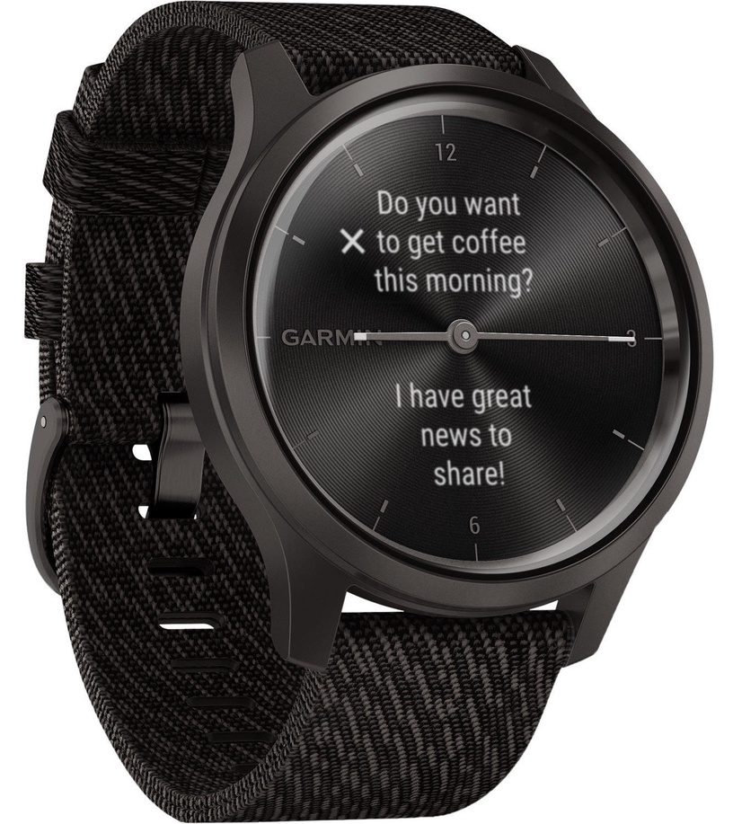 Viedais pulkstenis Garmin Vivomove, melna