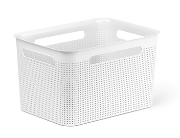 Kandekorv Rotho 1023901100, 16 l, valge, 36 x 26.2 x 21.1 cm