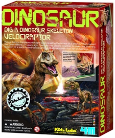 4M Dig A Dino Skeleton Velociraptor 13234