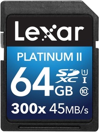 Lexar 64GB SDXC 300X Premium II Class 10 U1