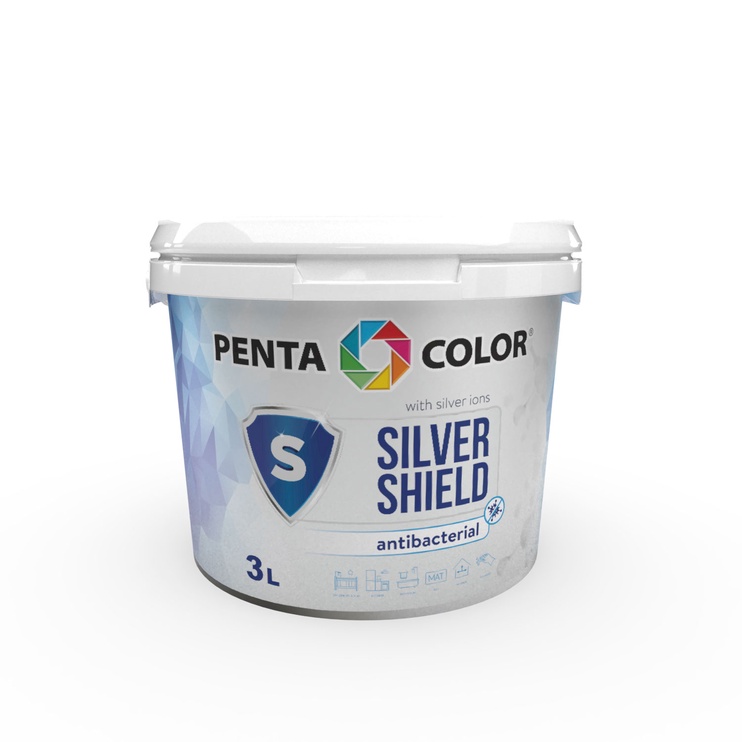 Värv Pentacolor Silver Shield, valge, 3 l