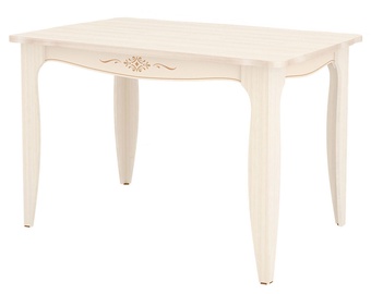 Pusdienu galds DaVita Orfej 32.10 Astrid-Vanilla Beige, 1200x800x760 mm
