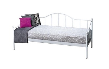 Gulta Signal Meble Dover 90B White, 205x97 cm, ar režģi