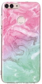 TakeMe Marble Stone Back Case For Huawei Mate 10 Lite Pink/Green