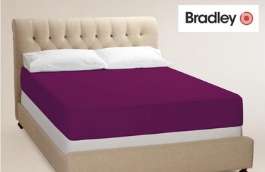 Voodilina Bradley 127443, violetne, 120 x 200 cm, kummiga